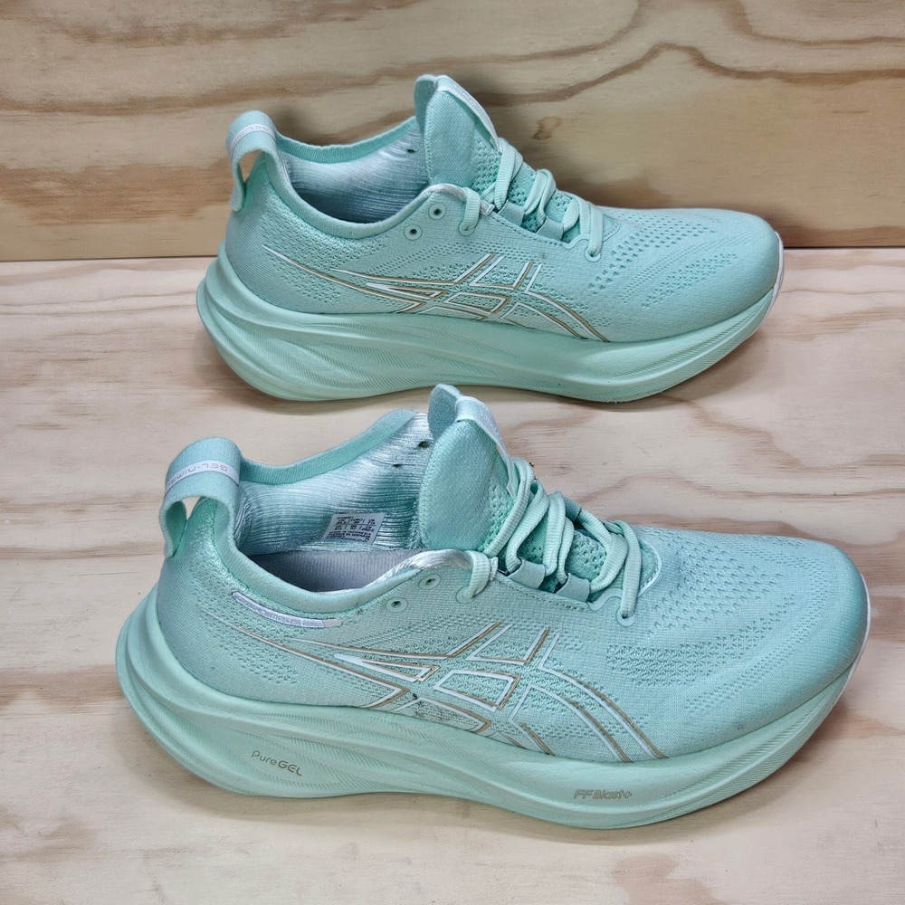 ASICS Gel-Nimbus 26 Womens Running Shoes Mint Sea Glass 1012B601 Size 7.5